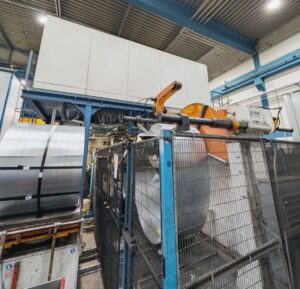 Transfer press line Muller Weingarten HUQ 4.1100 - 1100 ton (ID: 76410) - Dabrox.com