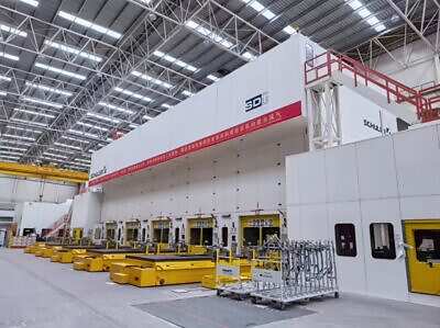 Tandem press line Schuler G1 5P/7300 — 7300 ton (Photo 4)