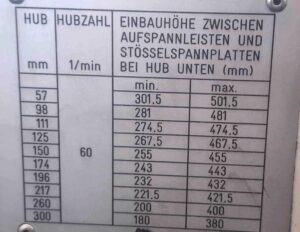 Stamping press Muller Weingarten HUQ 630.30 - 630 ton (ID: 76336) - Dabrox.com