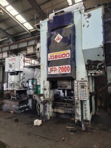 Hot forging press line Jaewoo JFP-2000 — 2000 ton