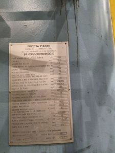 Transfer press Aida Rovetta S4-6300/5000x2630/E - 630 ton (ID: 76413) - Dabrox.com