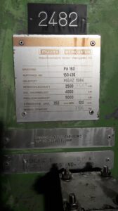 Screw press Weingarten PA 160 - 250 ton (ID:S85930) - Dabrox.com