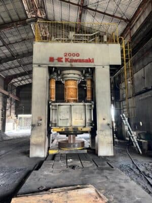 Hydraulic open die forging press Kawasaki 2000 MT — 2000 ton (Photo 1)