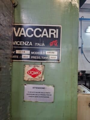 Friction screw press Vaccari BF/9P — 320 ton (Photo 6)