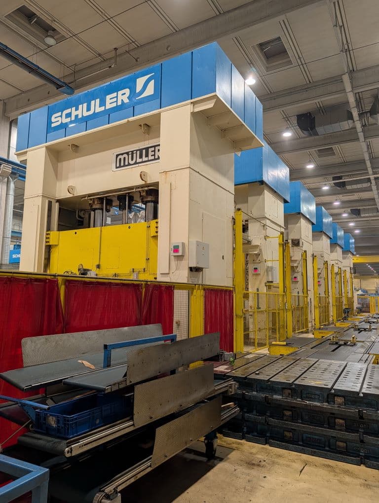 Tandem press line Fritz Muller 6P/5200 — 5200 ton