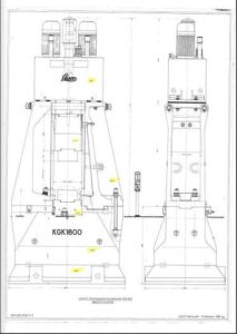 Hydraulic forging hammer Lasco KGK 1600 - 16000 mkg (ID: S89763) - Dabrox.com